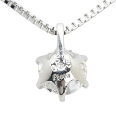 Pt900 プラチナ Pt850 プラチナ ダイヤ0.516ct ネックレス レディース 【中古】