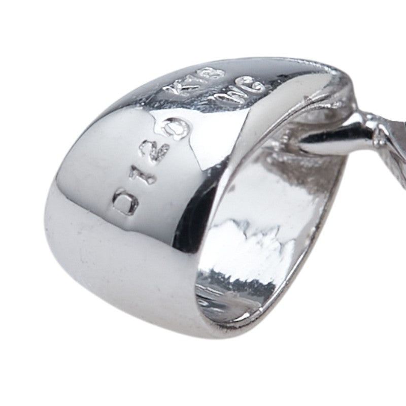 K18WG ホワイトゴールド ダイヤモンド1.20ct ハート モチーフ ペンダントトップ レディース 【中古】