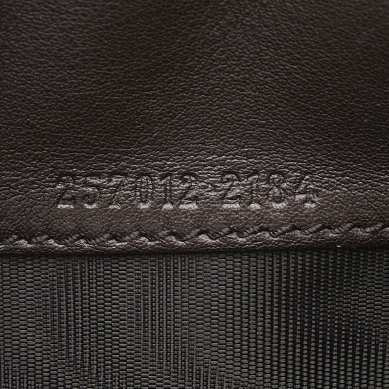 グッチ GGキャンバス 長財布 257012 ベージュ ブラウン キャンバス レザー レディース GUCCI 【中古】