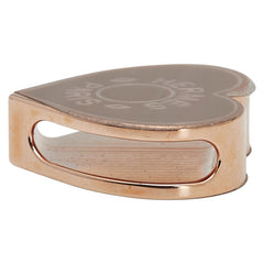 エルメス MINI COUR ミニ クー ハート モチーフ ツイリーリング スカーフリング ピンク ゴールド メッキ レディース HERMES 【中古】