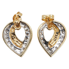 K18YG イエローゴールド ダイヤ0.20ct スタッドピアス レディース 【中古】