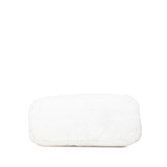 プラダ SPUGNA トートバッグ 1BG130 ホワイト ビアンコ パイル レディース PRADA 【中古】