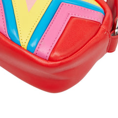 ステラマッカートニー 星 スター ショルダーバッグ レッド オレンジ マルチカラー レザー レディース Stella McCartney 【中古】