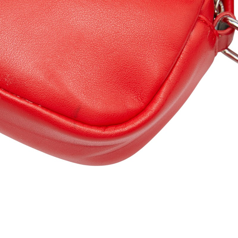 ステラマッカートニー 星 スター ショルダーバッグ レッド オレンジ マルチカラー レザー レディース Stella McCartney 【中古】