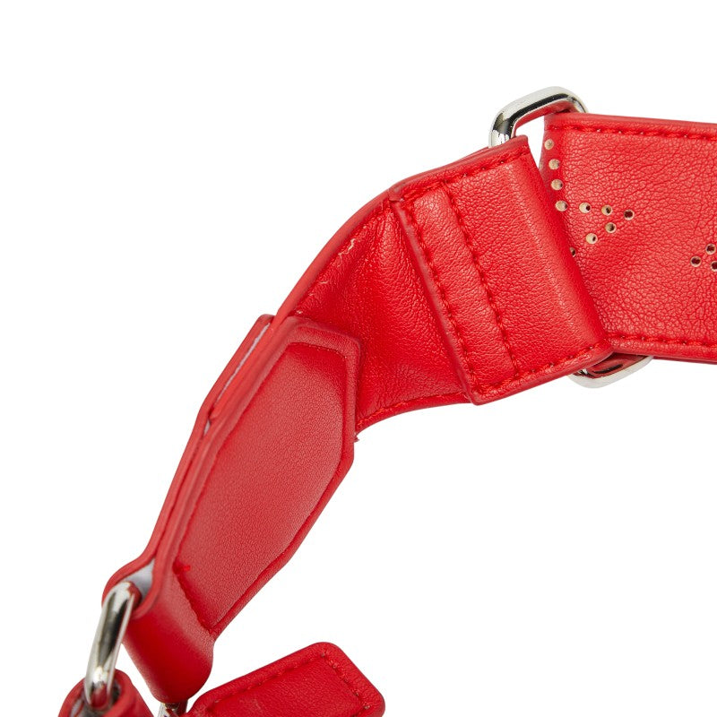 ステラマッカートニー 星 スター ショルダーバッグ レッド オレンジ マルチカラー レザー レディース Stella McCartney 【中古】