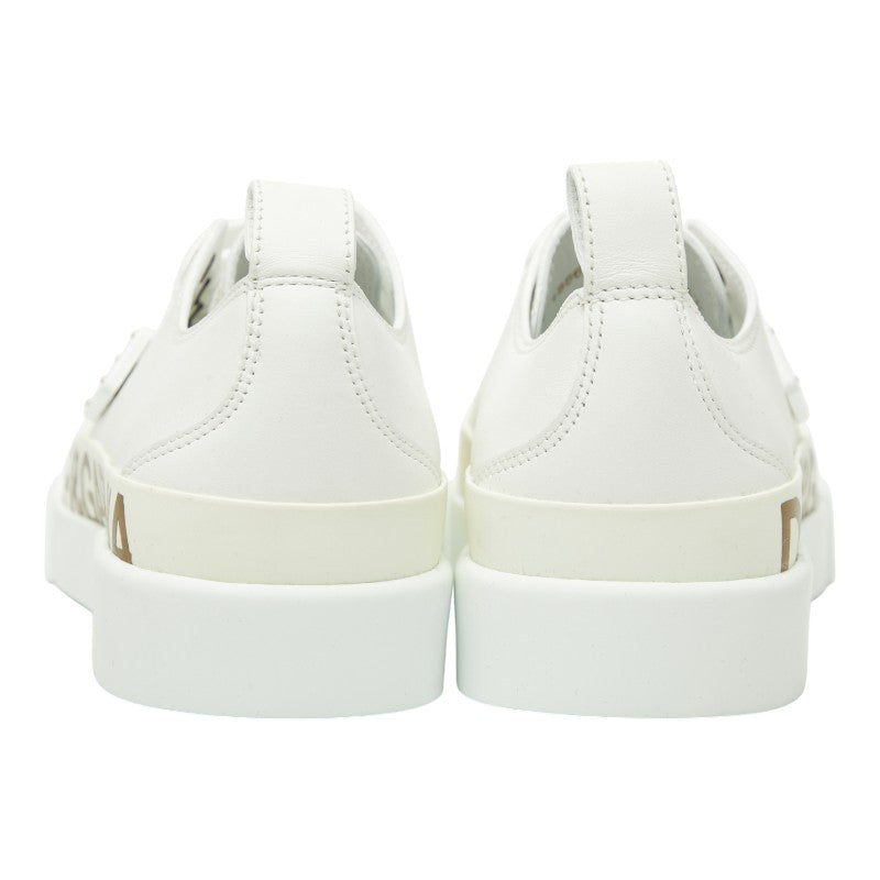 ドルチェアンドガッバーナ ポルトフィーノ スニーカー サイズ：35 1/2 ホワイト レザー レディース DOLCE&GABBANA 【中古】