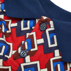 グッチ GGジオメトリック ドッグウェア ペット用 サイズ:M 695744 レッド マルチカラー コットン ユニセックス GUCCI 【中古】