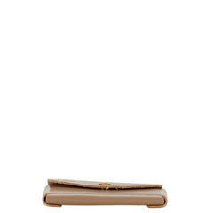 イルビゾンテ 名刺入れ カードケース グレージュ レザー メンズ IL BISONTE 【中古】