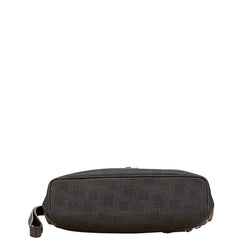 ダンヒル ディーエイト ダイヤルロック セカンドバッグ クラッチバッグ ブラウン PVC レザー メンズ Dunhill 【中古】