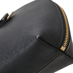 マイケルコース リボン ポーチ ブラック ゴールド レザー レディース Michael Kors 【中古】