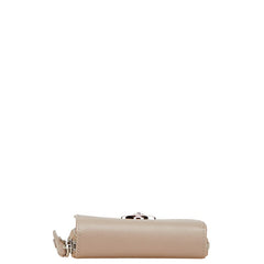 ヴィヴィアンウエストウッド 二つ折り財布 ベージュ レザー レディース Vivienne Westwood 【中古】