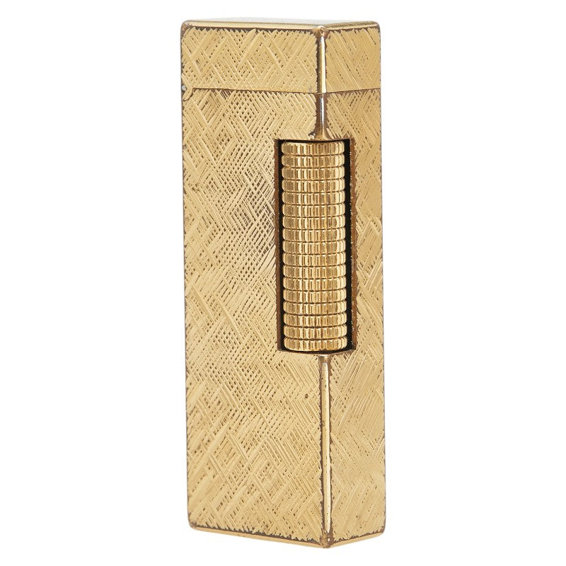 ダンヒル ローラー式 着火未確認 ガスライター 喫煙具 ゴールド メッキ メンズ Dunhill 【中古】