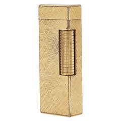 ダンヒル ローラー式 着火未確認 ガスライター 喫煙具 ゴールド メッキ メンズ Dunhill 【中古】