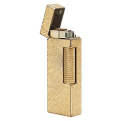 ダンヒル ローラー式 着火未確認 ガスライター 喫煙具 ゴールド メッキ メンズ Dunhill 【中古】