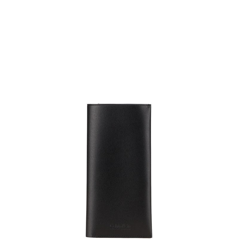 カルバンクライン 長財布 ブラック レザー メンズ Calvin Klein 中古