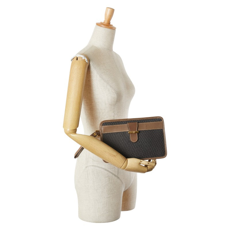 ダンヒル クラッチバッグ セカンドバッグ ブラウン PVC レザー メンズ Dunhill 【中古】