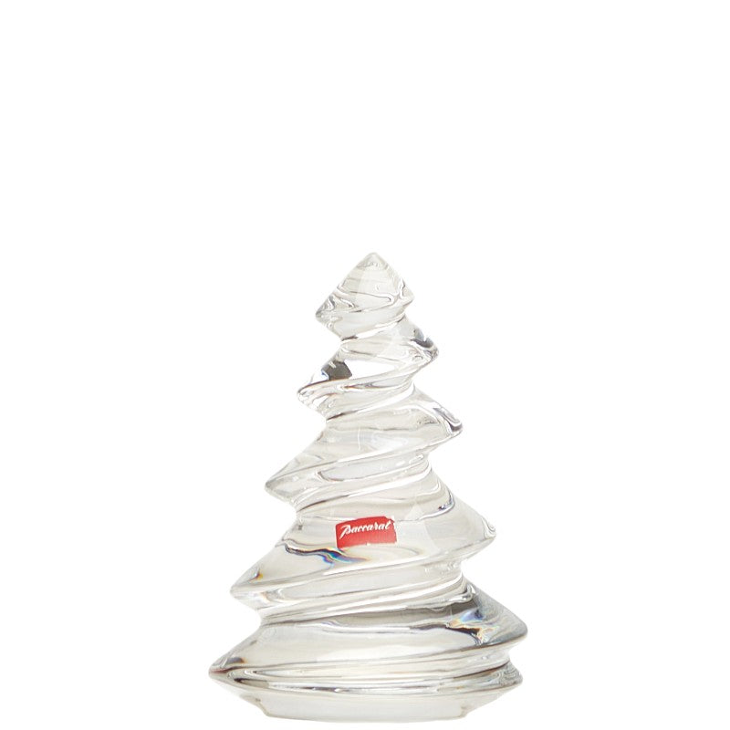 バカラ クリスマスツリー オブジェ 置物 クリア ガラス レディース Baccarat 【中古】