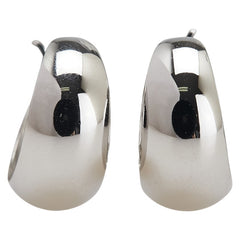 Pt900 プラチナ フープピアス レディース 【中古】