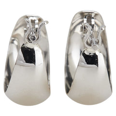 Pt900 プラチナ フープピアス レディース 【中古】