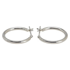 Pt900 プラチナ フープピアス レディース 【中古】