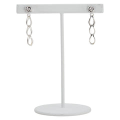 Pt900 プラチナ スイング スタッドピアス レディース 【中古】