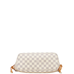 ルイ ヴィトン ダミエ アズール ネヴァーフルPM トートバッグ ショルダーバッグ N51110 ホワイト PVC レザー レディース LOUIS VUITTON 【中古】