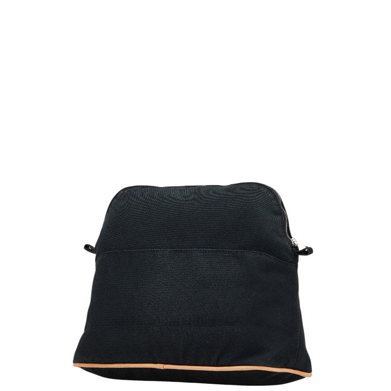 エルメス ボリードポーチ30 ポーチ 小物入れ ブラック キャンバス レザー レディース HERMES 【中古】