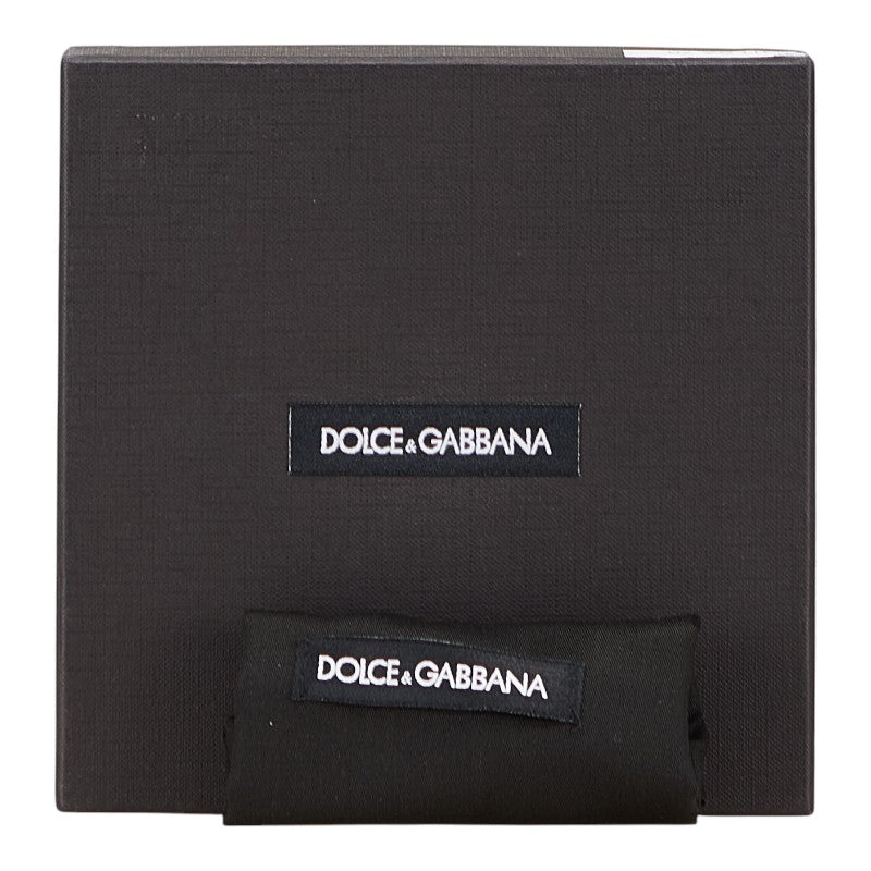 ドルチェアンドガッバーナ ロゴプレート ベルト 75.30 BE0795 オレンジ レザー メタル レディース DOLCE&GABBANA 【中古】