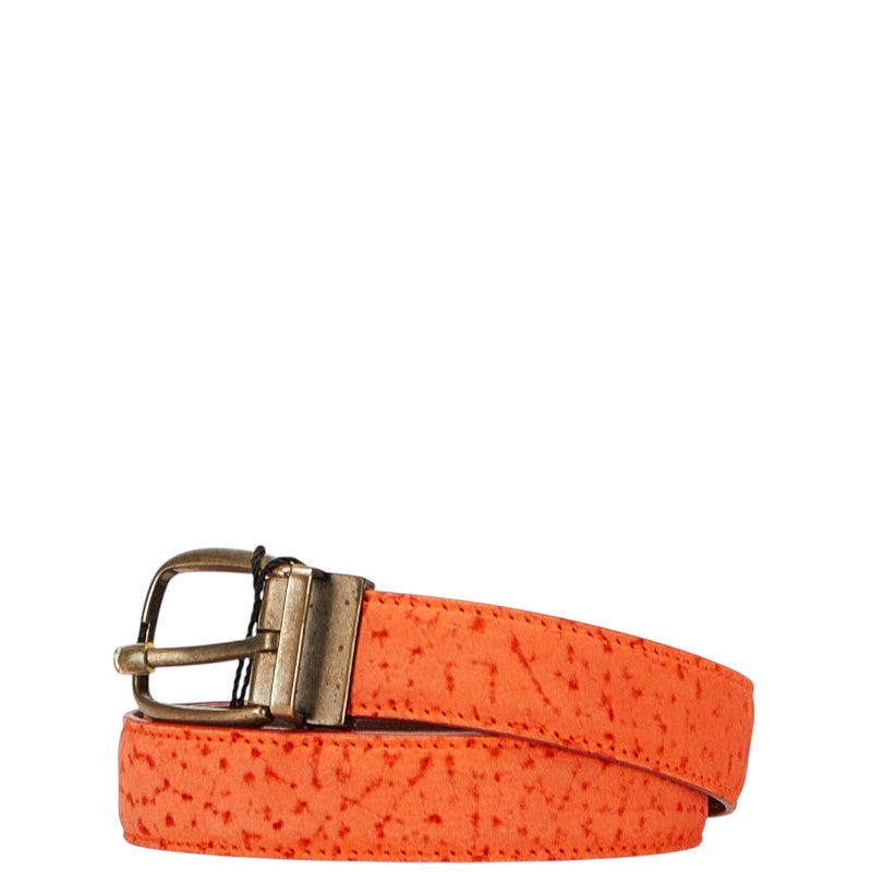 ドルチェアンドガッバーナ ベルト 100.40 BC3953 オレンジ レザー メンズ DOLCE&GABBANA 【中古】