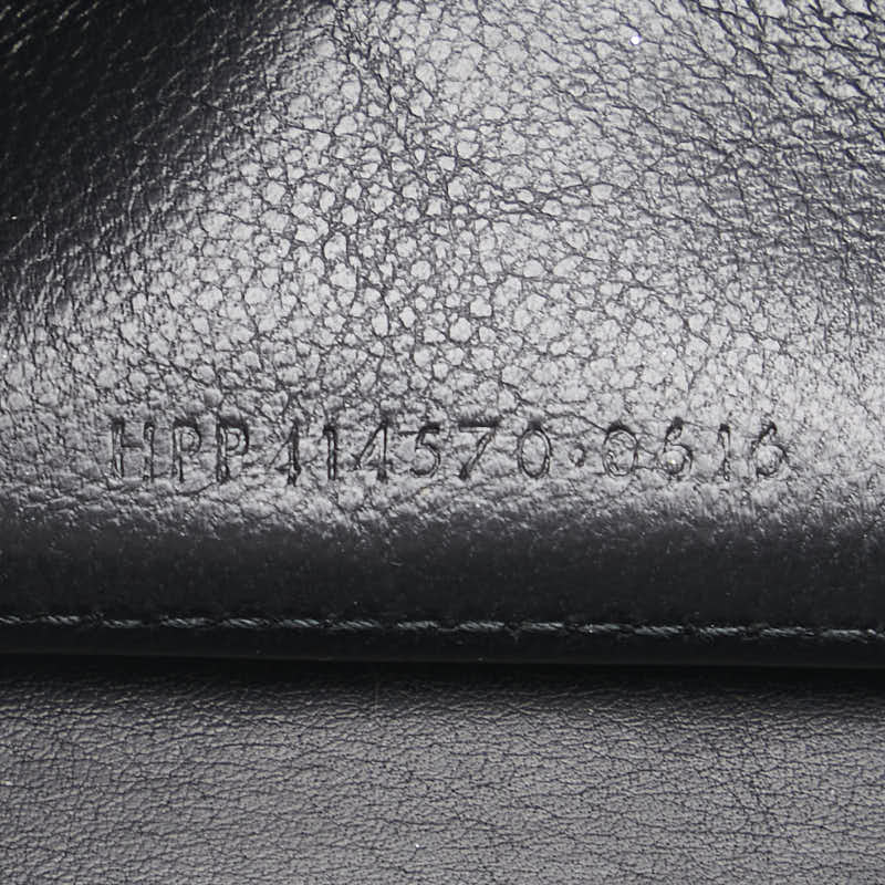 サンローラン YSLロゴ 長財布 414570 ブラック レザー レディース SAINT LAURENT 【中古】