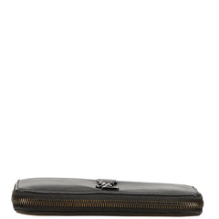 サンローラン YSLロゴ 長財布 414570 ブラック レザー レディース SAINT LAURENT 【中古】