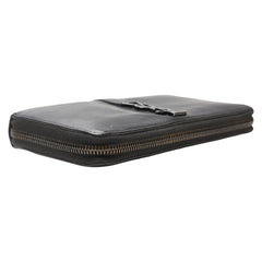 サンローラン YSLロゴ 長財布 414570 ブラック レザー レディース SAINT LAURENT 【中古】