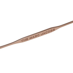 マークジェイコブス スクエア メガネ MARC 507 ピンクゴールド ブラウン メッキ プラスチック レディース MARC JACOBS 【中古】