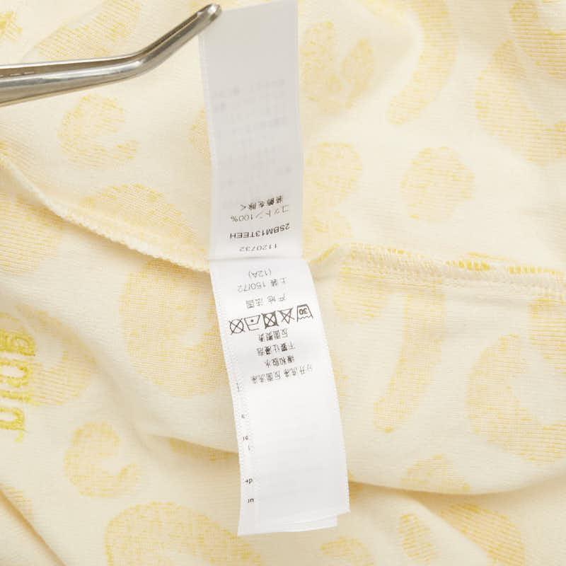 ディオール レオパード 半袖Ｔシャツ サイズ:12 イエロー ベージュ コットン レディース Dior 【中古】