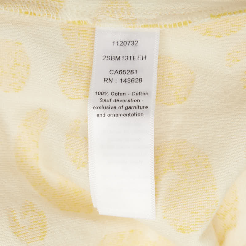 ディオール レオパード 半袖Ｔシャツ サイズ:12 イエロー ベージュ コットン レディース Dior 【中古】