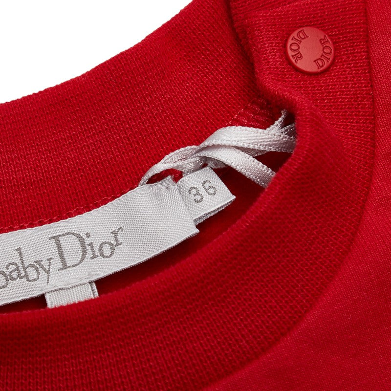 ディオール ベイビーディオール タイガー トラ カットソー サイズ:36 レッド コットン ポリウレタン レディース Dior 【中古】