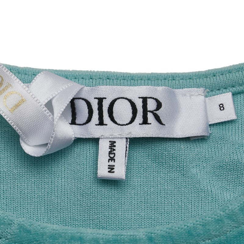 ディオール CD クロップド タンクトップ サイズ：8 ライトグリーン コットン レディース Dior 【中古】