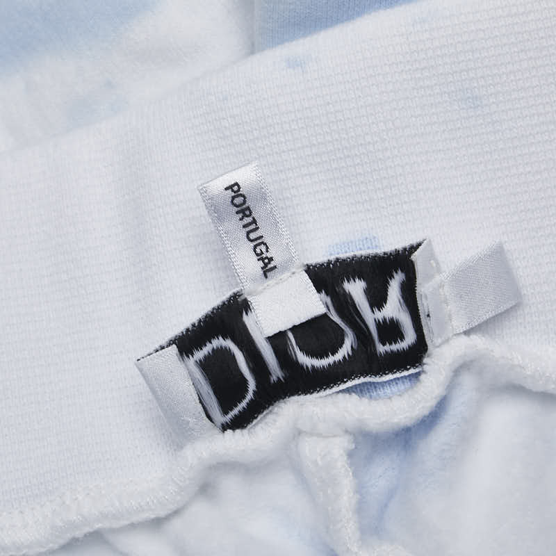 ディオール タイダイ柄 パンツ ハーフパンツ サイズ：10 ホワイト ライトブルー コットン ポリウレタン レディース Dior 【中古】