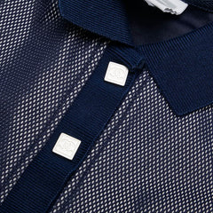 シャネル スポーツライン ココマーク ポロシャツ サイズ:36 P25320V16069 ネイビー シルバー グレー レディース CHANEL 【中古】