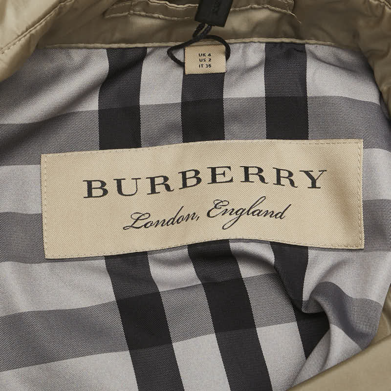 バーバリー トレンチコート サイズ:36 4010945 ベージュ ナイロン レディース BURBERRY 【中古】