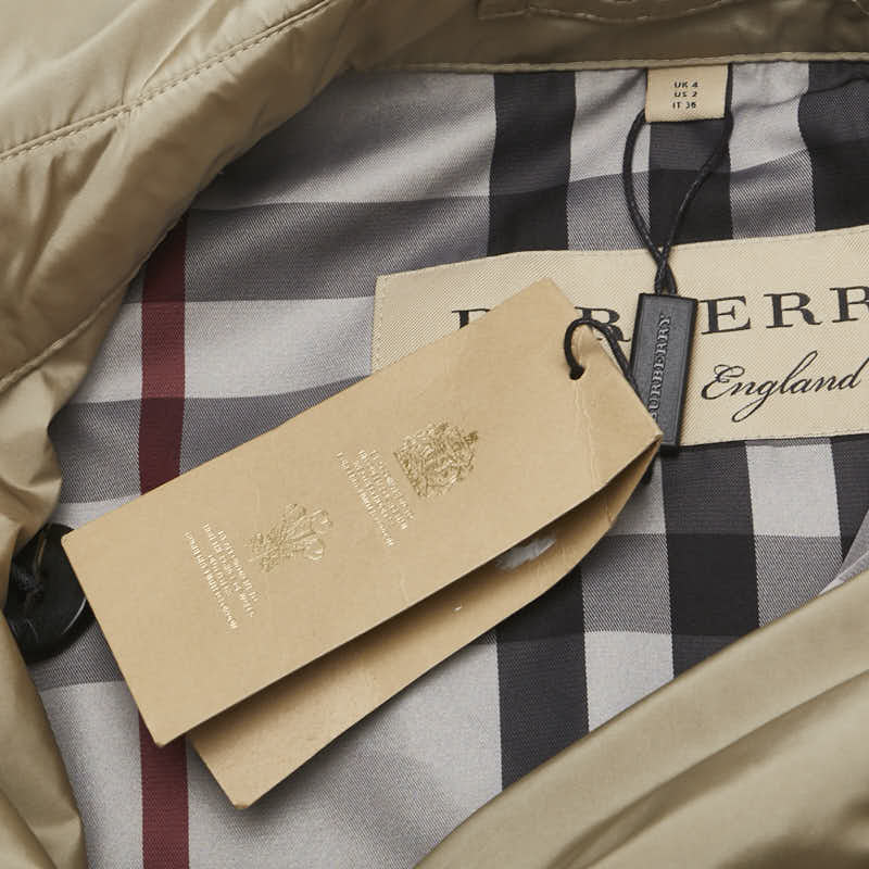 バーバリー トレンチコート サイズ:36 4010945 ベージュ ナイロン レディース BURBERRY 【中古】
