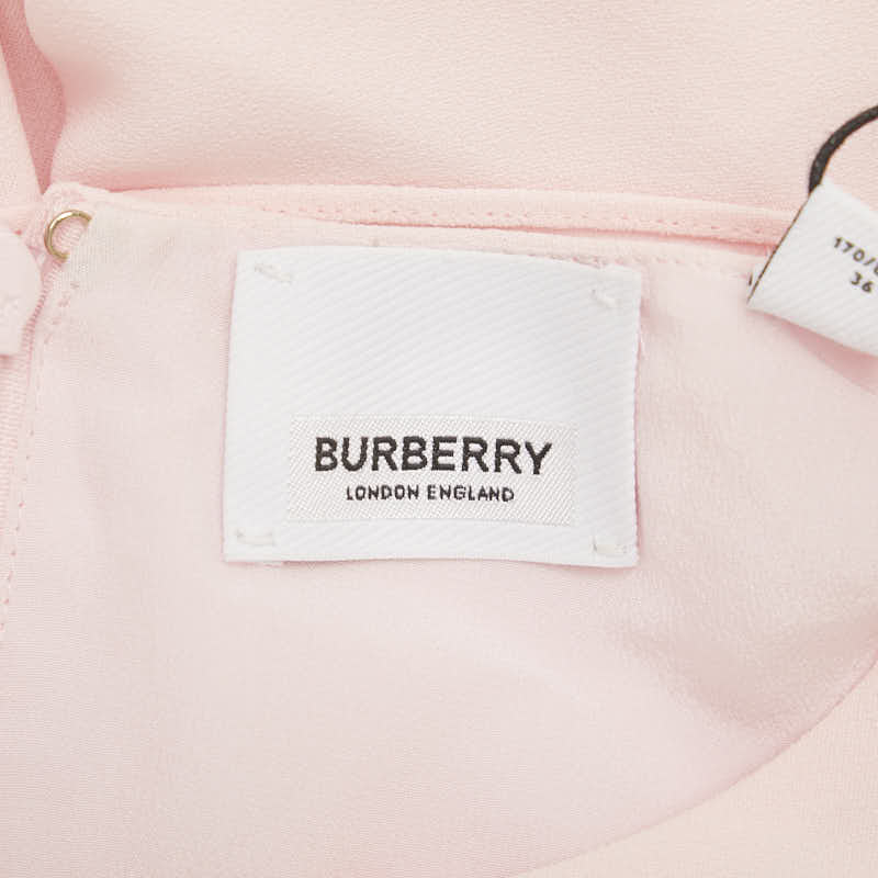 バーバリー ドレス ノースリーブワンピース サイズ:6 ピンク ポリエステル レディース BURBERRY 【中古】