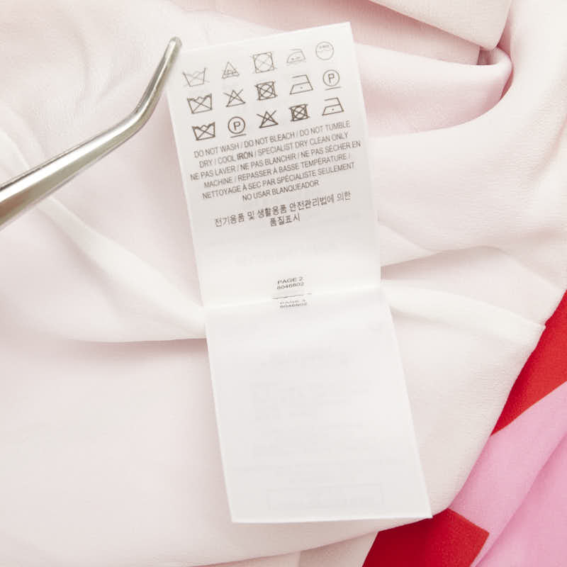 バーバリー ドレス ワンピース サイズ:10 ピンク レッド シルク レディース BURBERRY 【中古】