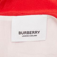 バーバリー ドレス ワンピース サイズ:10 ピンク レッド シルク レディース BURBERRY 【中古】