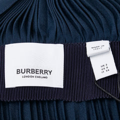 バーバリー プリーツ キャミソールワンピース サイズ:2 ネイビー ポリエステル レディース BURBERRY 【中古】