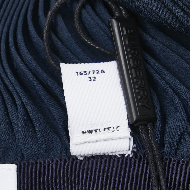バーバリー プリーツ キャミソールワンピース サイズ:2 ネイビー ポリエステル レディース BURBERRY 【中古】