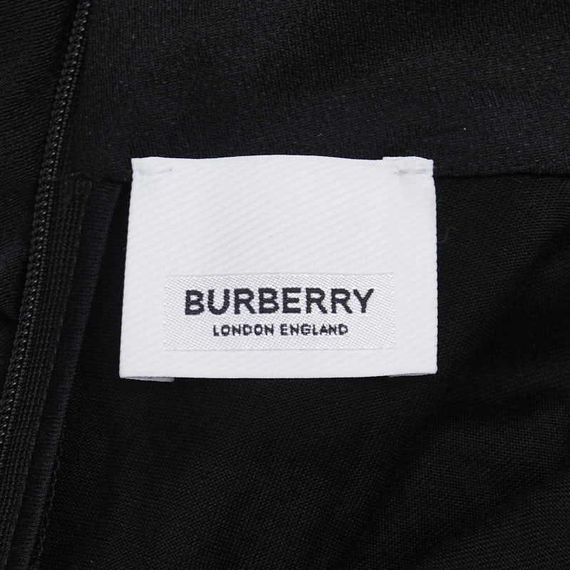 バーバリー 星 スター フリンジ ドレス ワンピース ブラック ゴールド レーヨン シルク レディース BURBERRY 【中古】