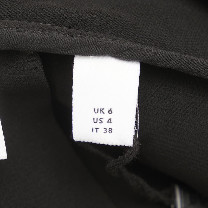 バーバリー インナー付き ドレス ワンピース サイズ:6 ブラック シルク レディース BURBERRY 【中古】