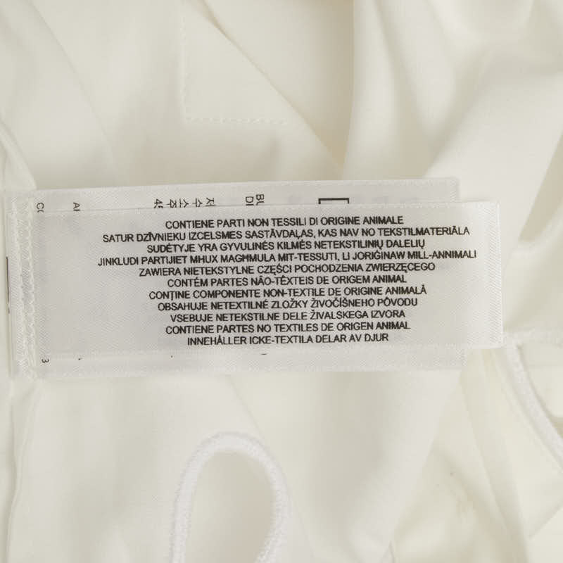 バーバリー カットワーク ブラウス 長袖シャツ サイズ:4 ホワイト コットン レディース BURBERRY 【中古】
