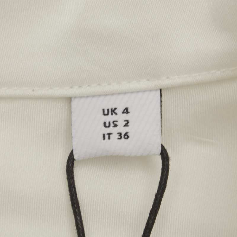 バーバリー カットワーク ブラウス 長袖シャツ サイズ:4 ホワイト コットン レディース BURBERRY 【中古】